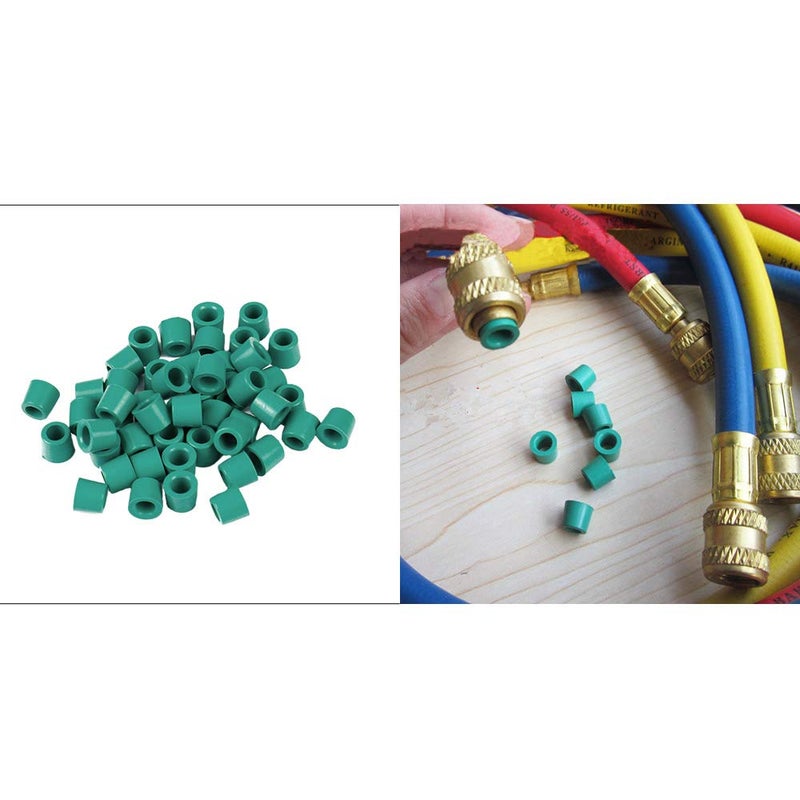 Ximimark 50Pcs A/C 1/4" Charging Hose/Manifold Sealing O Ring Kit Replacement Rubber Gasket Seals Auto Repair Tool - Image 4